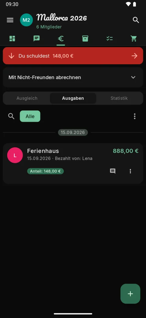 Kosten teilen